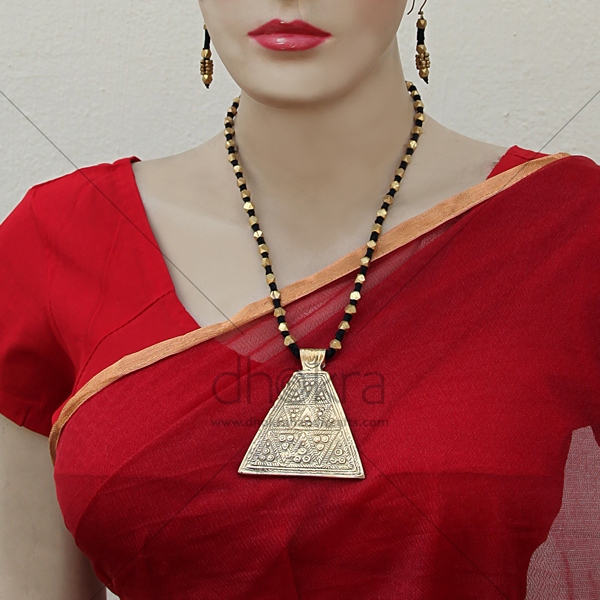 Dhokra Prisma Avanti  Set | dhokra necklace online | Dhokra